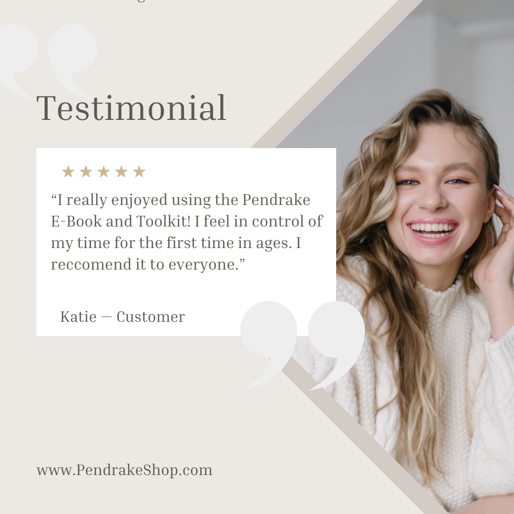 Pendrake Design Studio Customer Testimonial Katie 5 star review